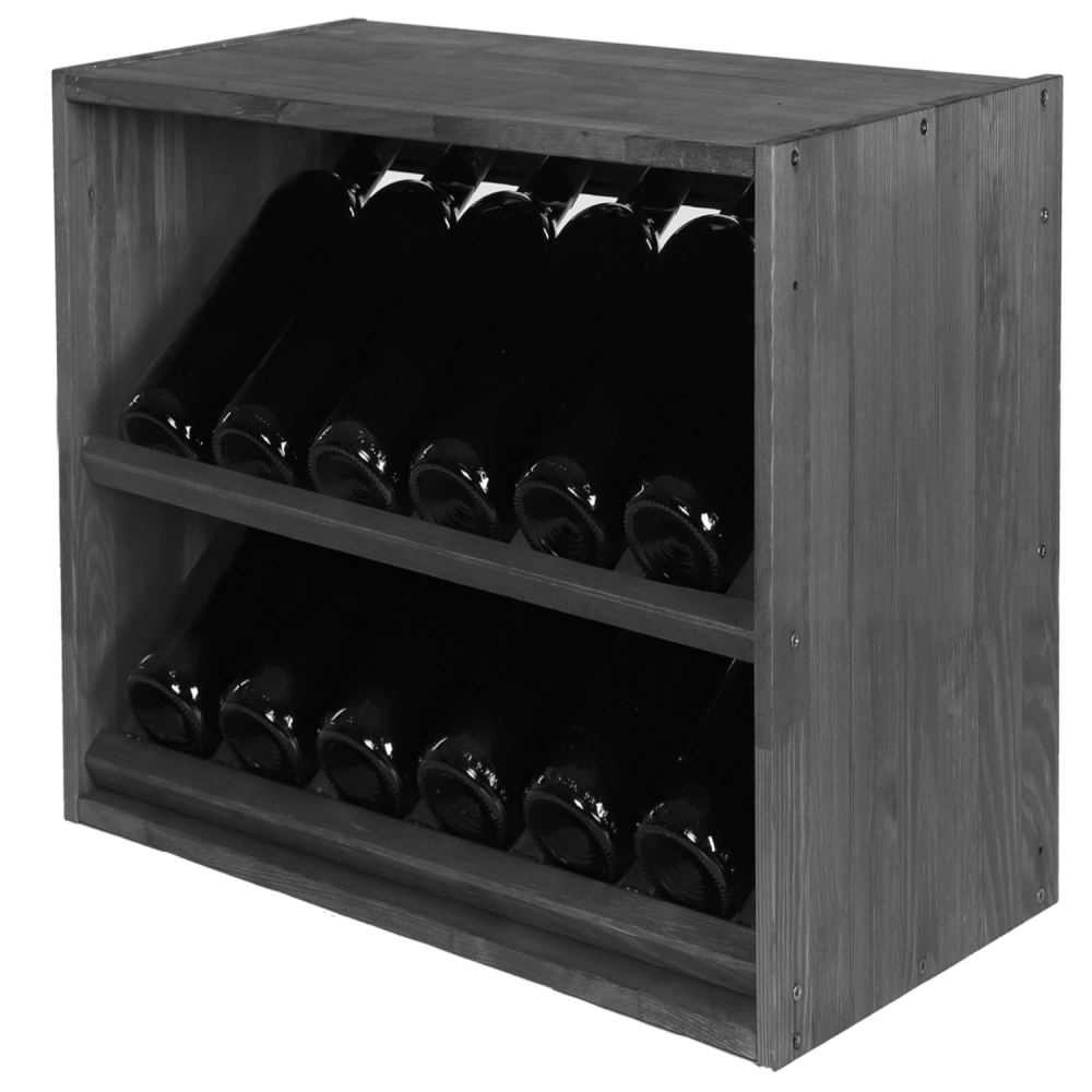 Regał na wino stojak na wino szafka na butelki 12 butelek ukośne leżnie EKO