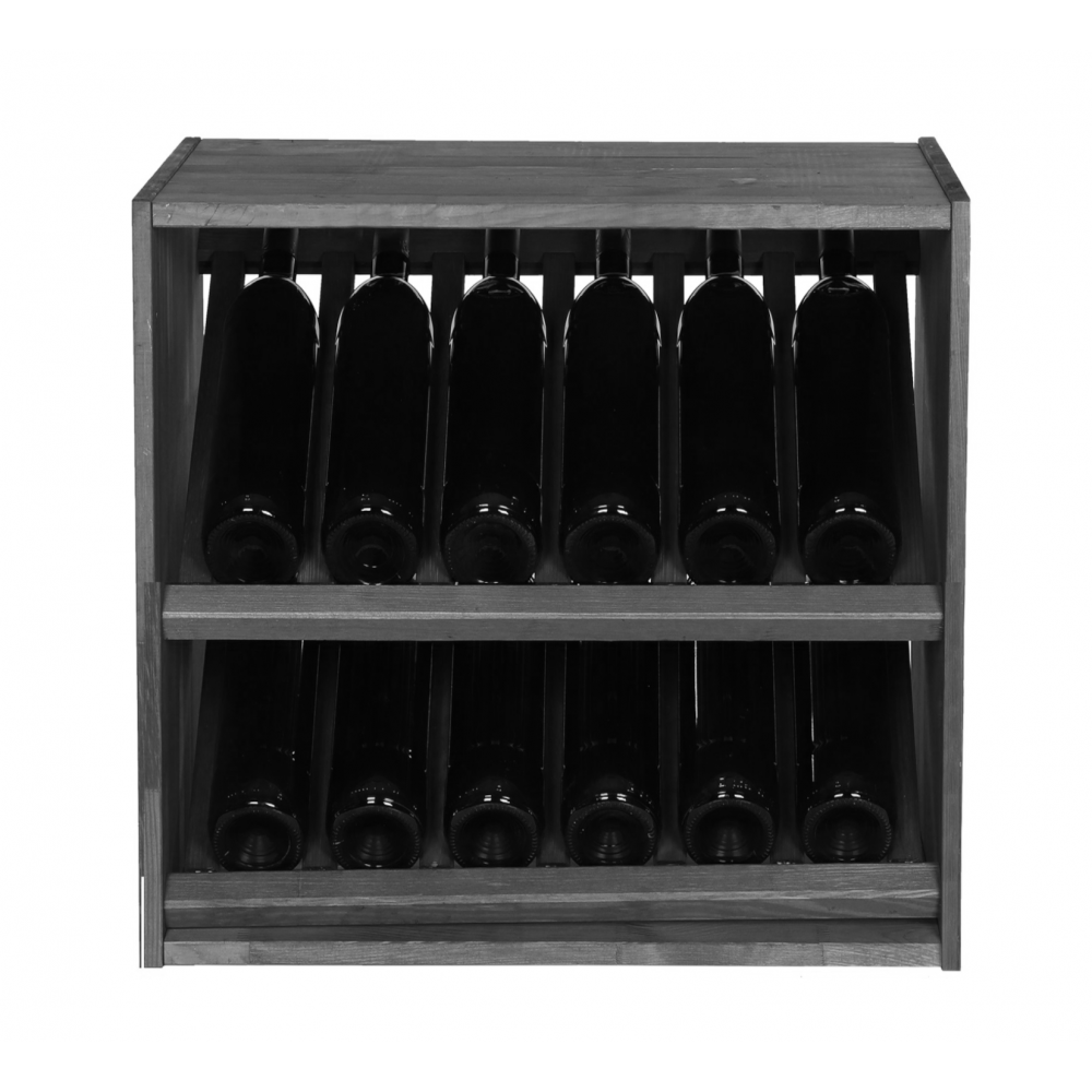 Regał na wino stojak na wino szafka na butelki 12 butelek ukośne leżnie EKO