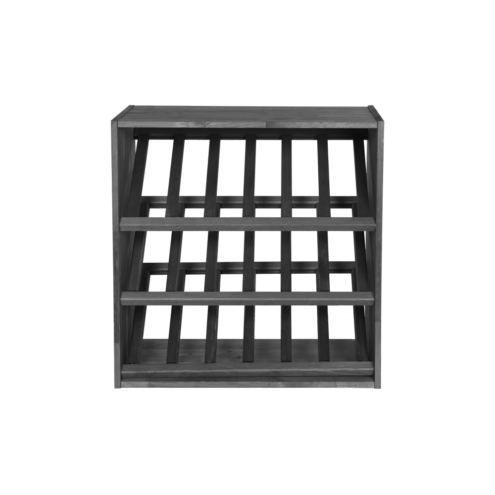 Regał na wino stojak na wino szafka na butelki 18 butelek ukośne leżnie EKO