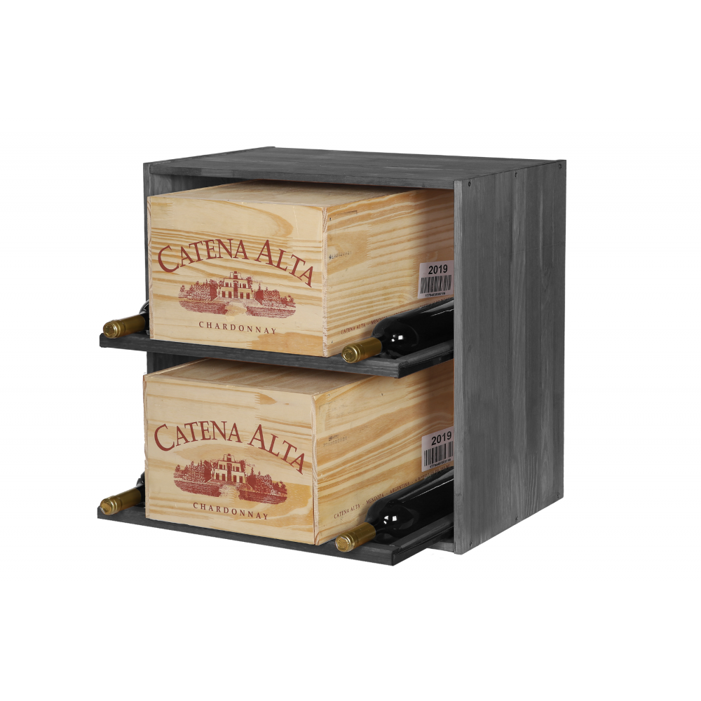 Regał na wino stojak na wino szafka na butelki 12 butelek WYSUWANE LEŻNIE