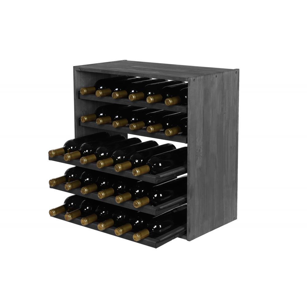 Regał na wino stojak na wino szafka na butelki 30 butelek WYSUWANE LEŻNIE