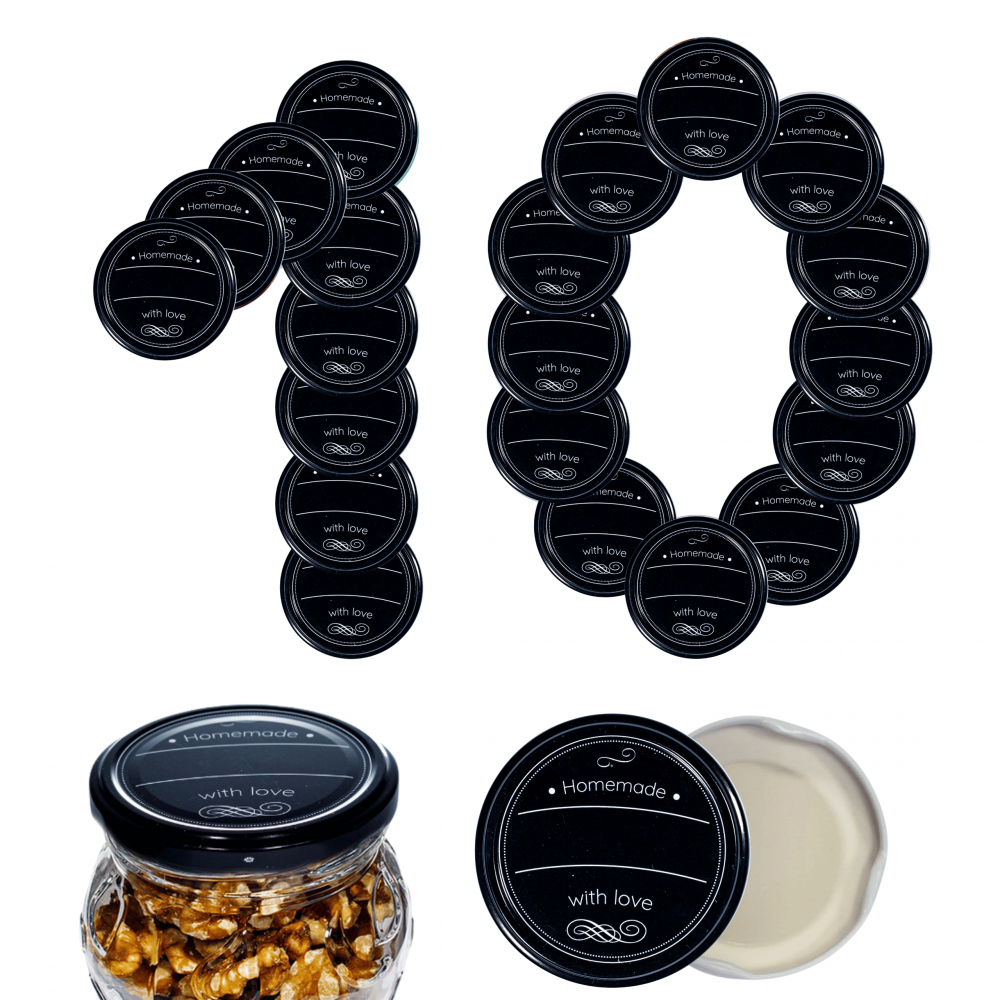 Zakrętki do słoików dekielki pokrywki nakrętki wieczka  66mm 10 szt WZÓR H