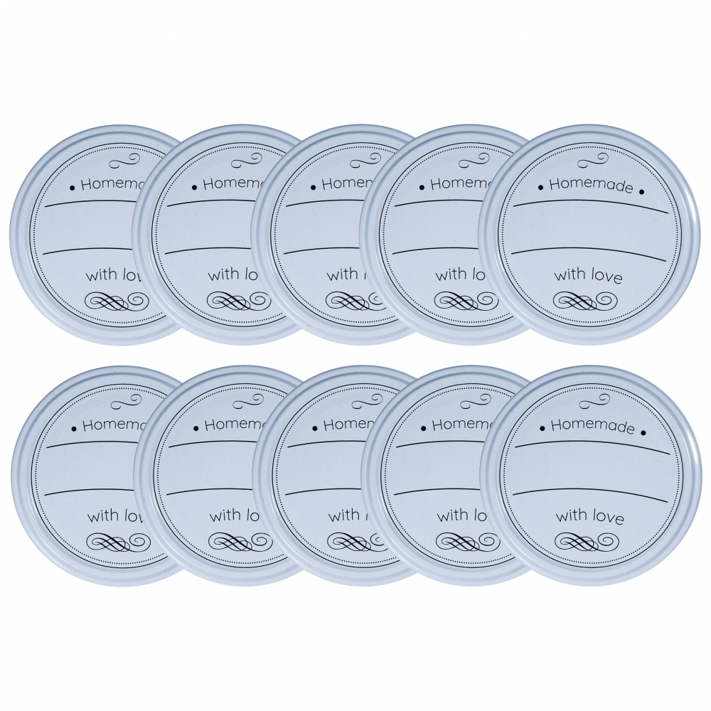 Zakrętki do słoików dekielki pokrywki nakrętki wieczka 82mm 10 szt WZÓR D