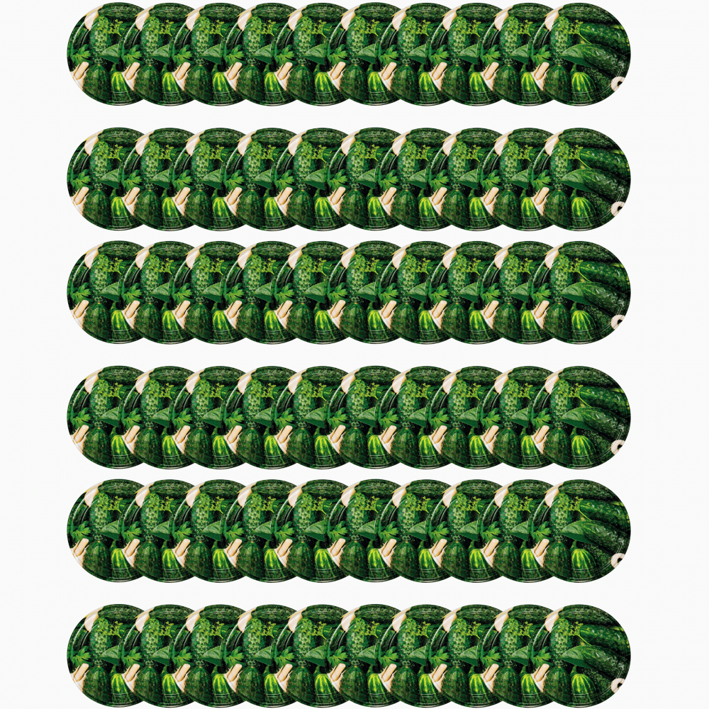 Zakrętki do słoików dekielki pokrywki nakrętki wieczka 100mm 60 szt WZÓR O