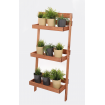 Drewniany kwietnik opierany o ścianę stojak regał na rośliny 115x37cm EKO