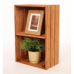 Drewniana skrzynka z 1 półką regał szafka wisząca na ścianę EKO DREWNO DUŻA