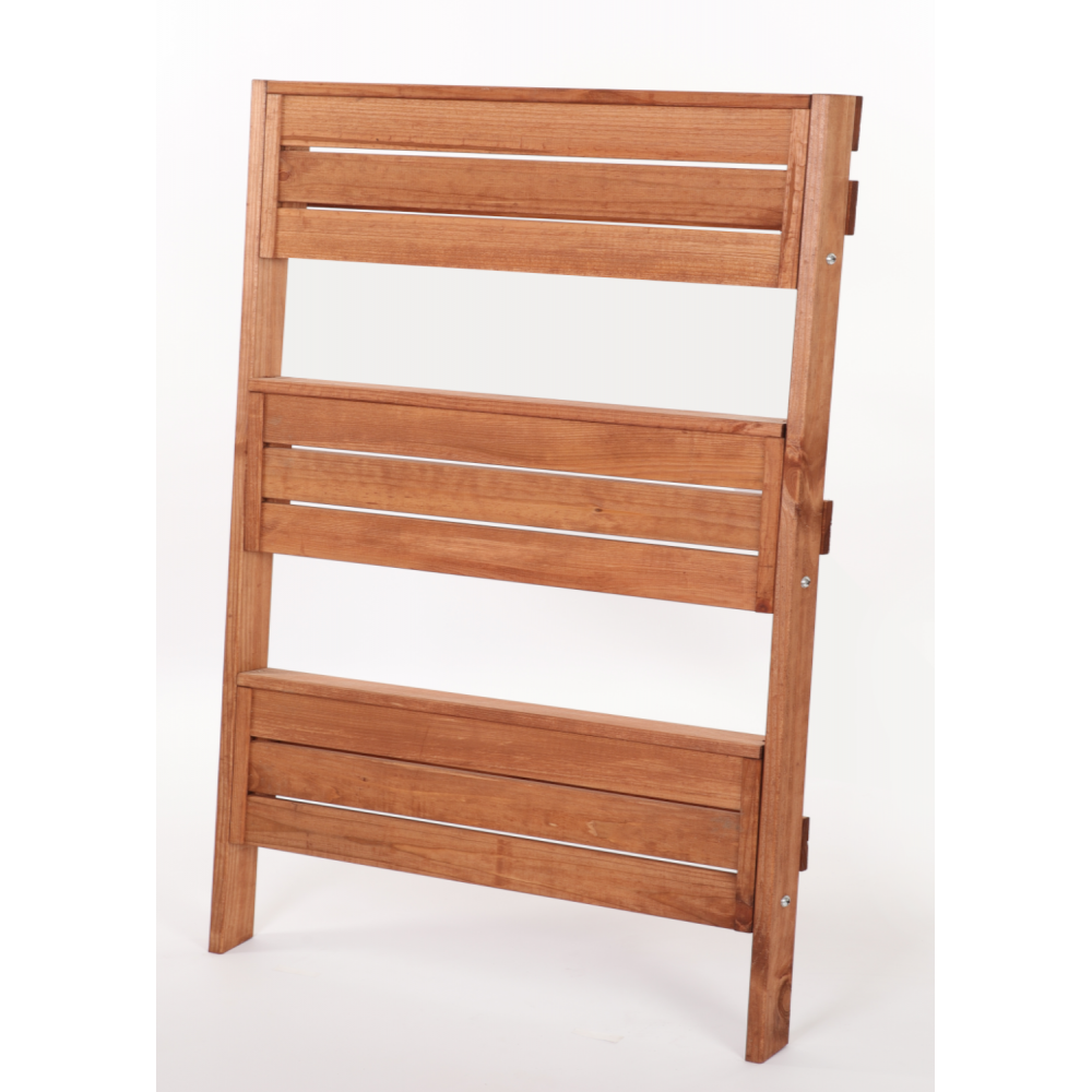 Drewniana drabinka opierana o ścianę stojak regał na rośliny 115x77cm EKO