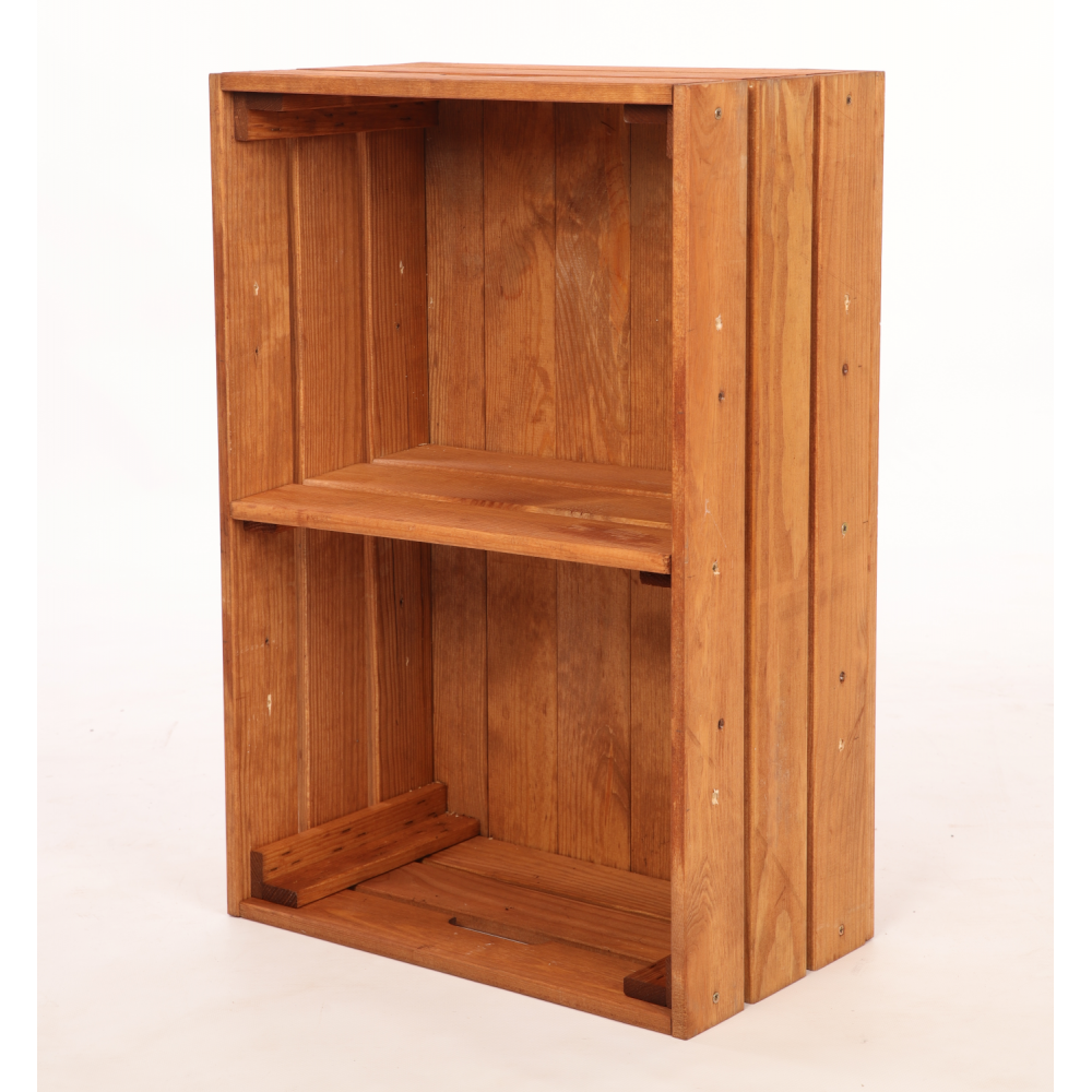 Drewniana skrzynka z 1 półką regał szafka wisząca na ścianę EKO DREWNO DUŻA