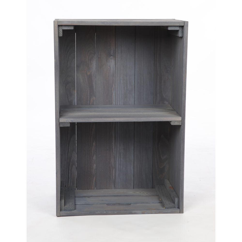 Drewniana skrzynka z 1 półką regał szafka wisząca na ścianę EKO DREWNO DUŻA