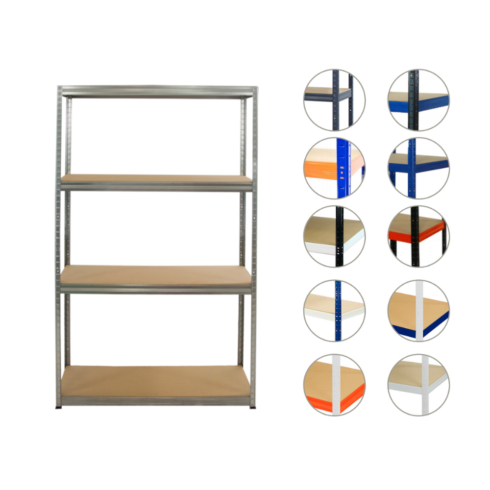 Regał metalowy ocynk regał magazynowy garażowy HELIOS 213x090x60 4x275kg