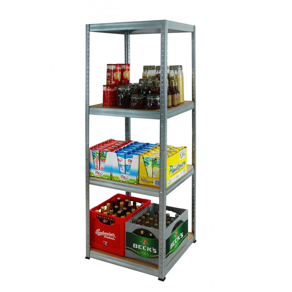 Regał metalowy ocynkowany HELIOS 180x45x45cm 4Px175kg