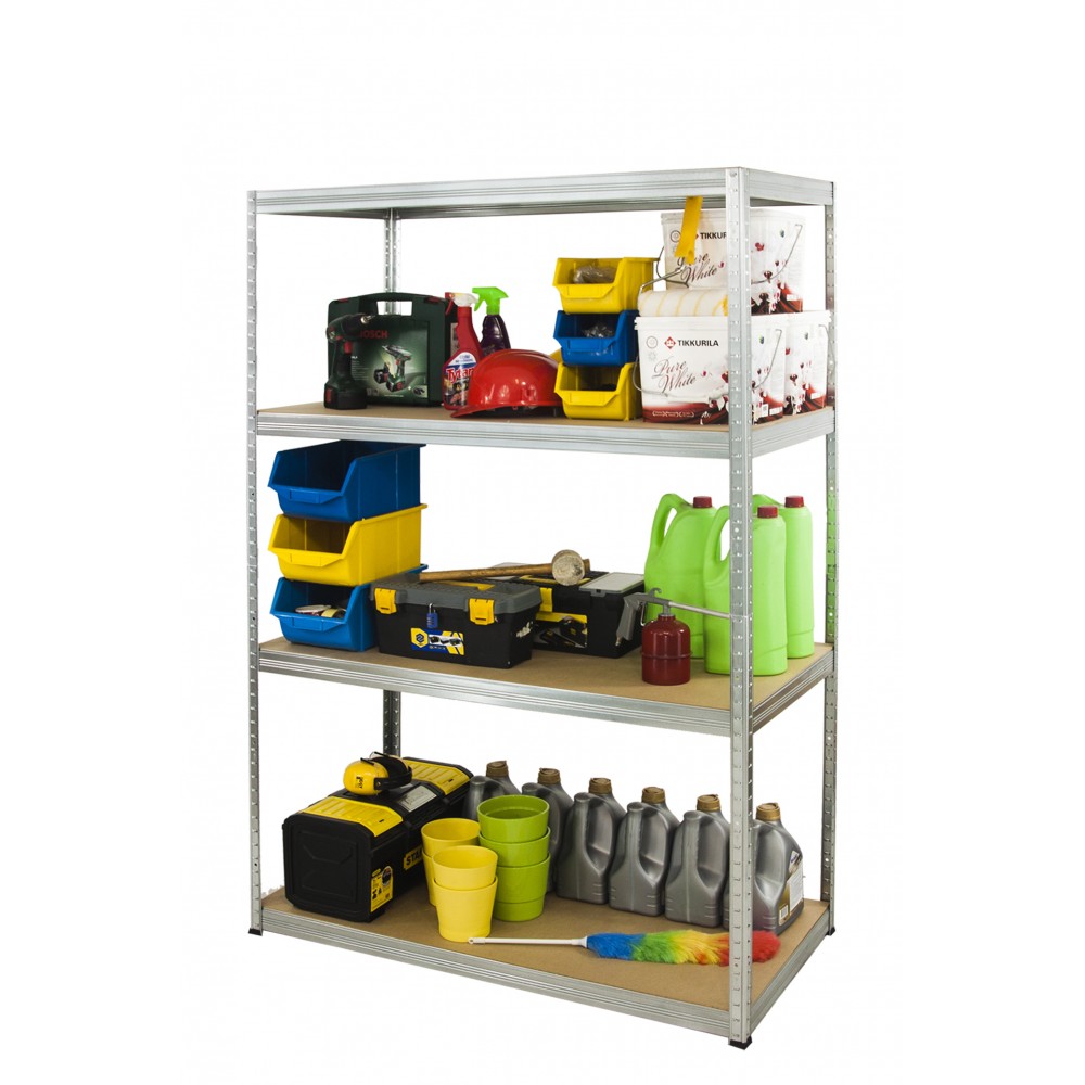 Regał metalowy ocynkowany HELIOS 180x180x40cm 4Px175kg