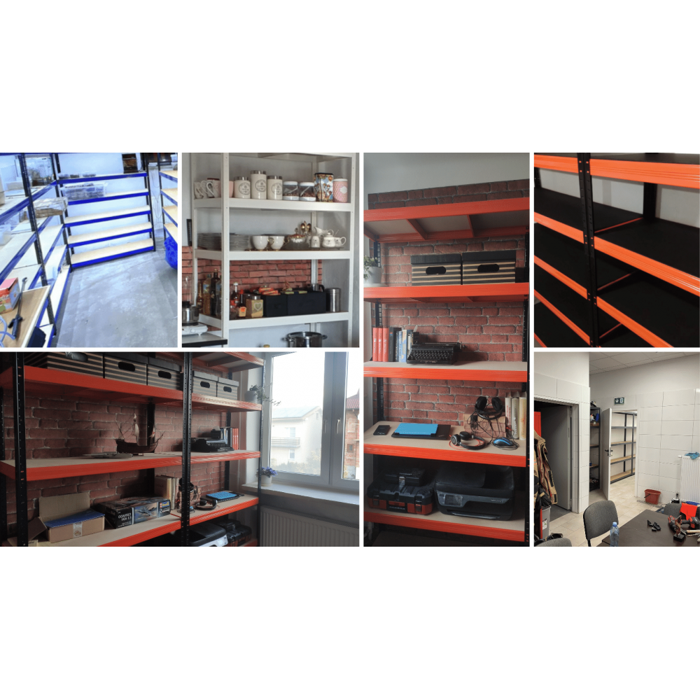 Regał metalowy ocynk HELIOS 180x150x60cm 5Px275kg .:.