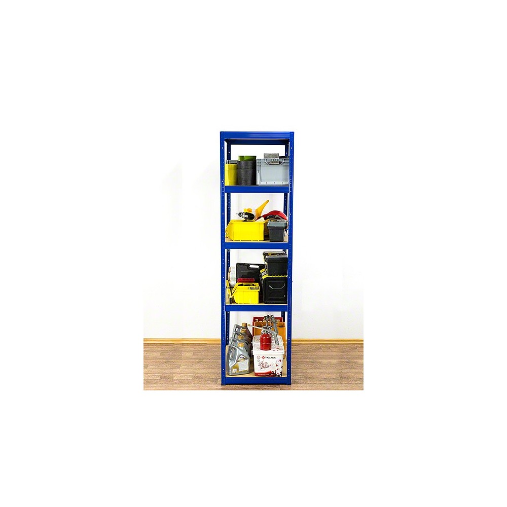 Regał Helios 196x90x50 cm 5 półek/275kg Niebiesko-Biały