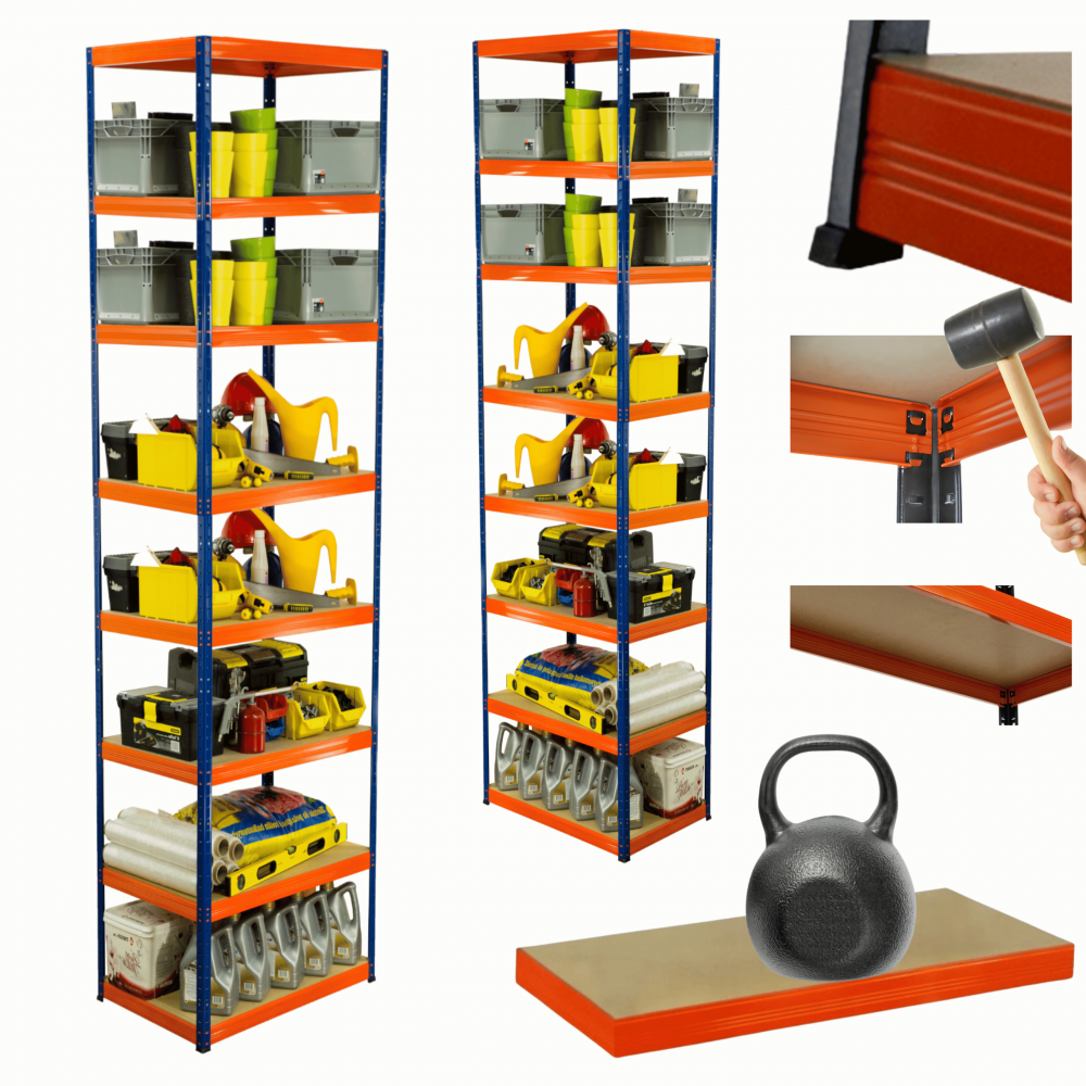 Regał metalowy HELIOS 270x60x60cm 8Px175kg .:.