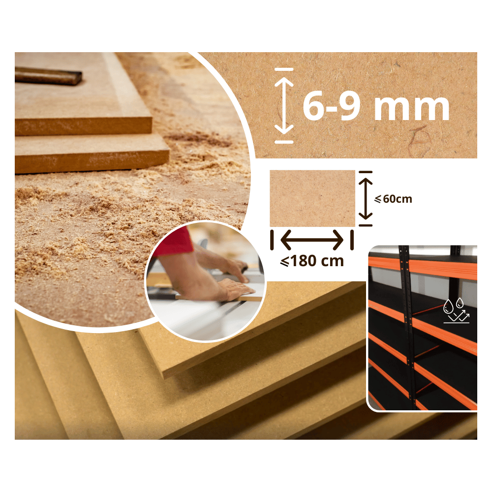 Regał metalowy HELIOS 270x75x30cm 8Px350kg .:.