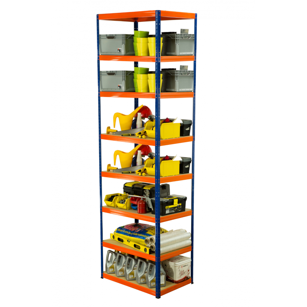 Regał metalowy HELIOS 270x90x35cm 8Px350kg .:.