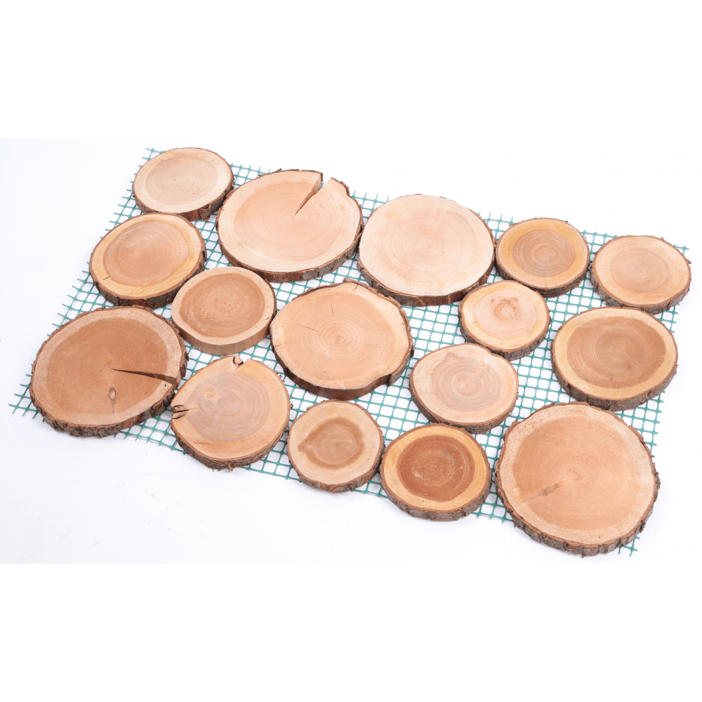 2xŚcieżka ogrodowa drewniana chodnik plastry drewna czeremcha ścieżki EKO