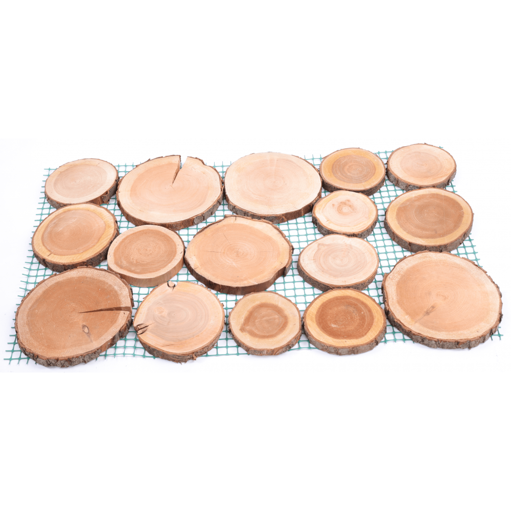 8xŚcieżka ogrodowa drewniana chodnik plastry drewna czeremcha ścieżki EKO