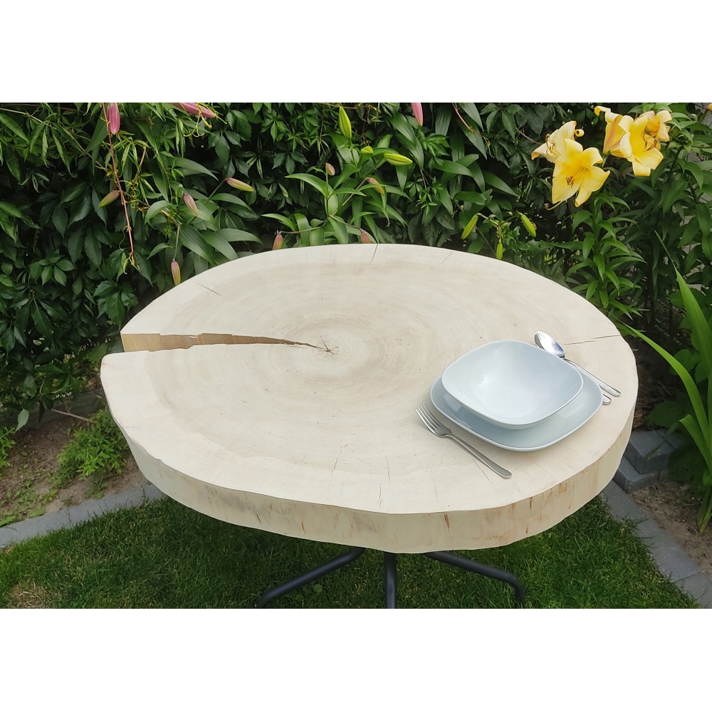 Plaster drewna topoli blat drewniany na stolik kawowy TOPOLA UNIKAT 150146