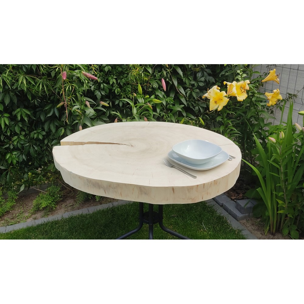 Plaster drewna topoli blat drewniany na stolik kawowy TOPOLA UNIKAT 150146