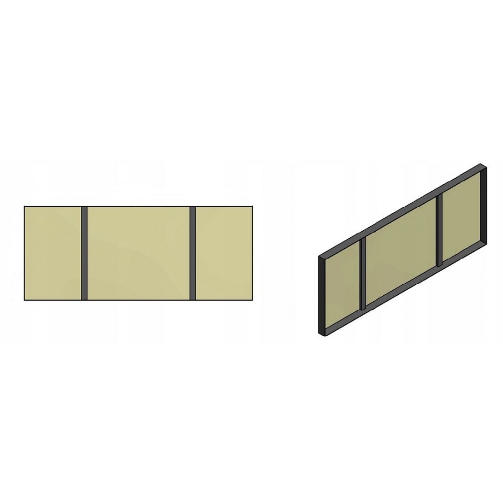 Półka do regału metalowa półka pomarańczowa 90x50 regał metalowy HELIOS 275