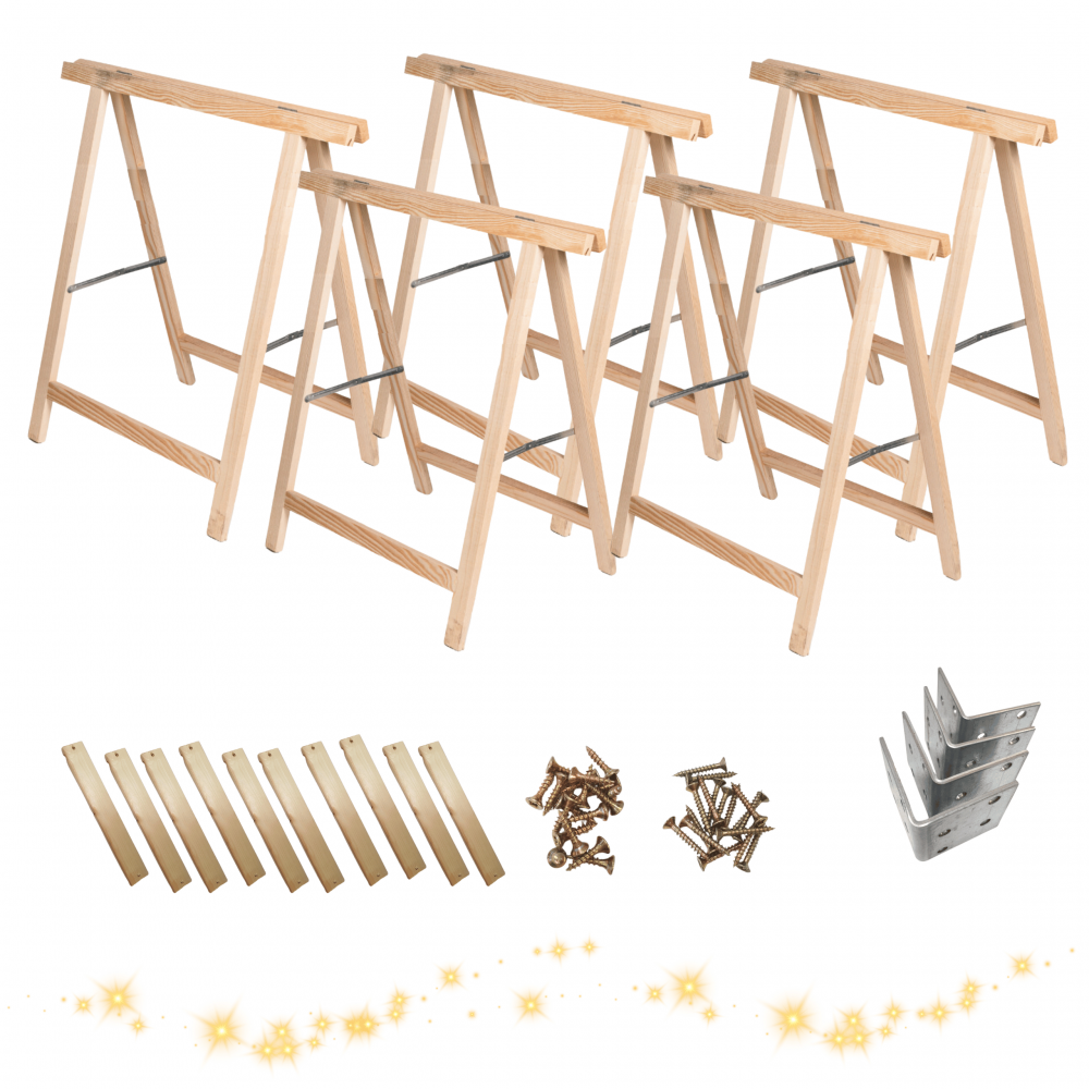 Zestaw do zrobienia GWIAZDY gwiazda z koziołków drewniana OZDOBA koziołek