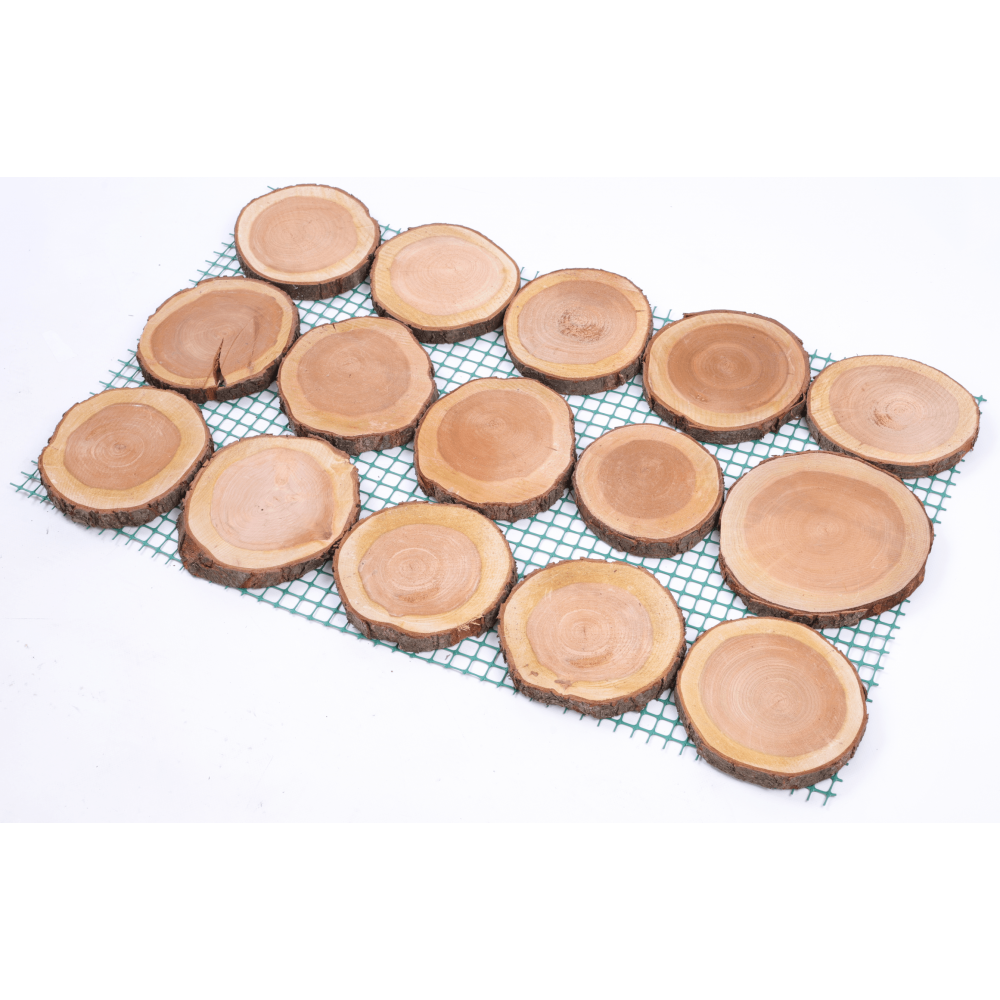 2xŚcieżka ogrodowa drewniana chodnik plastry 80x50cm czeremcha ścieżki EKO