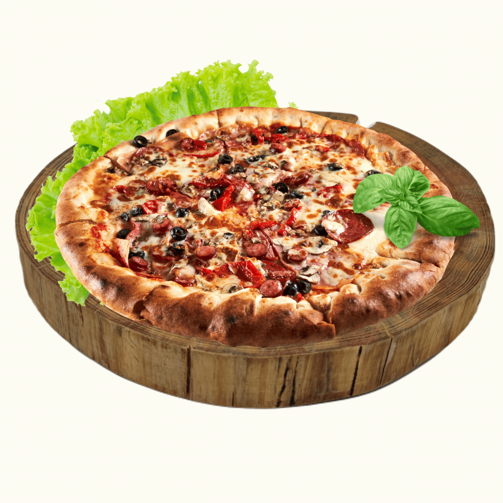 Drewniana taca obrotowa deska MODRZEW plaster 20-25 cm na przekąski ser EKO