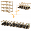 Stojak na butelki wino regał na 9 butelek DĄB MODUŁOWY LITE EKO DREWNO