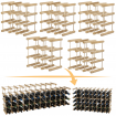 Stojak na butelki wino regał na 45 butelek DĄB MODUŁOWY LITE EKO DREWNO