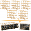 Stojak na butelki wino regał na 45 butelek SOSNA MODUŁOWY LITE EKO DREWNO