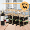 Stojak na wino butelki regał na 18 butelek SOSNA MODUŁOWY LITE EKO DREWNO