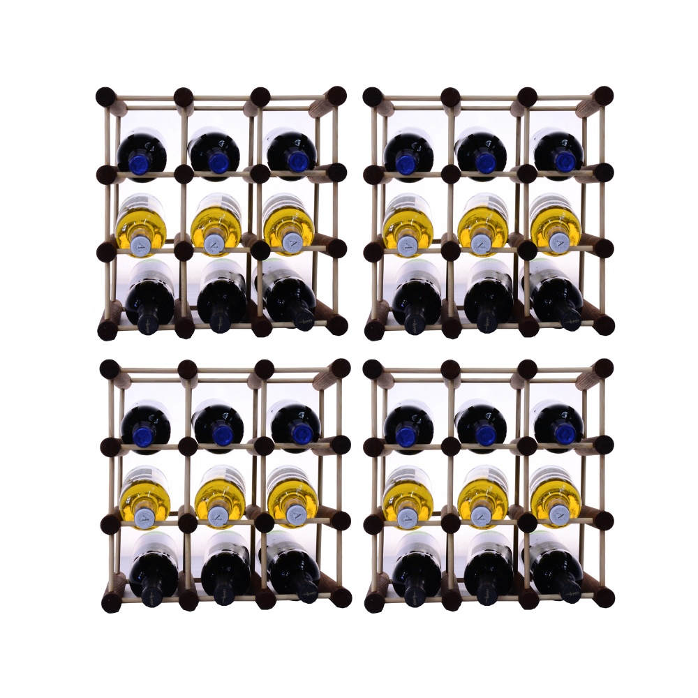 Stojak na wino butelki regał na 36 butelek SOSNA MODUŁOWY LITE EKO DREWNO