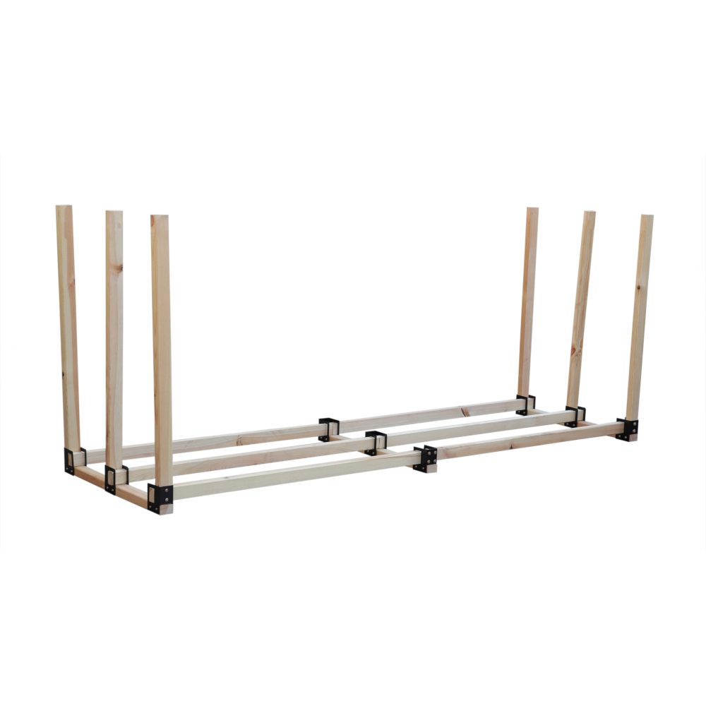 Stojak DREWUTNIA na drewno kominkowe wiata na drzewo opałowe 2,4 m3 DUŻA