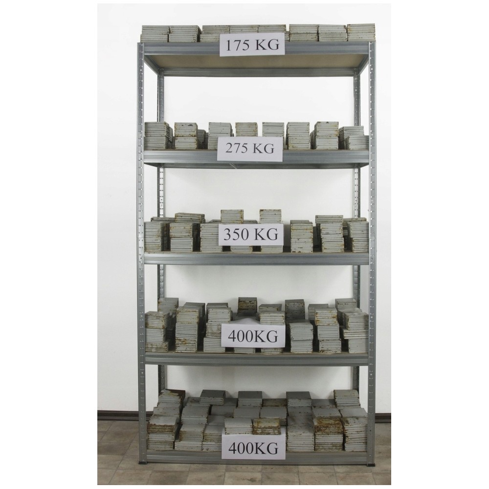 Regał metalowy regał magazynowy garażowy HELIOS premium 196x100x45 6x275kg
