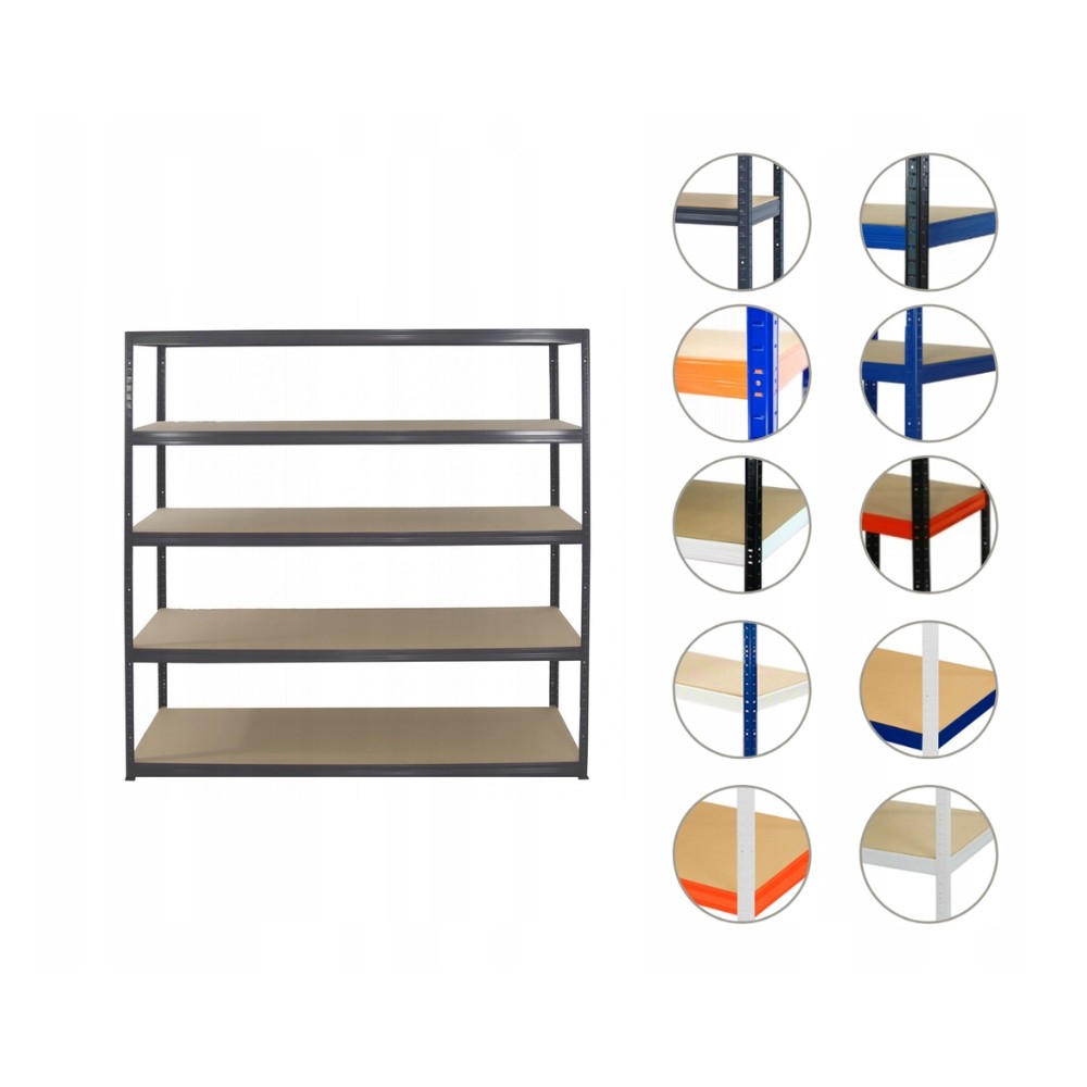 Regał metalowy regał magazynowy garażowy HELIOS premium 180x150x45 5x275kg
