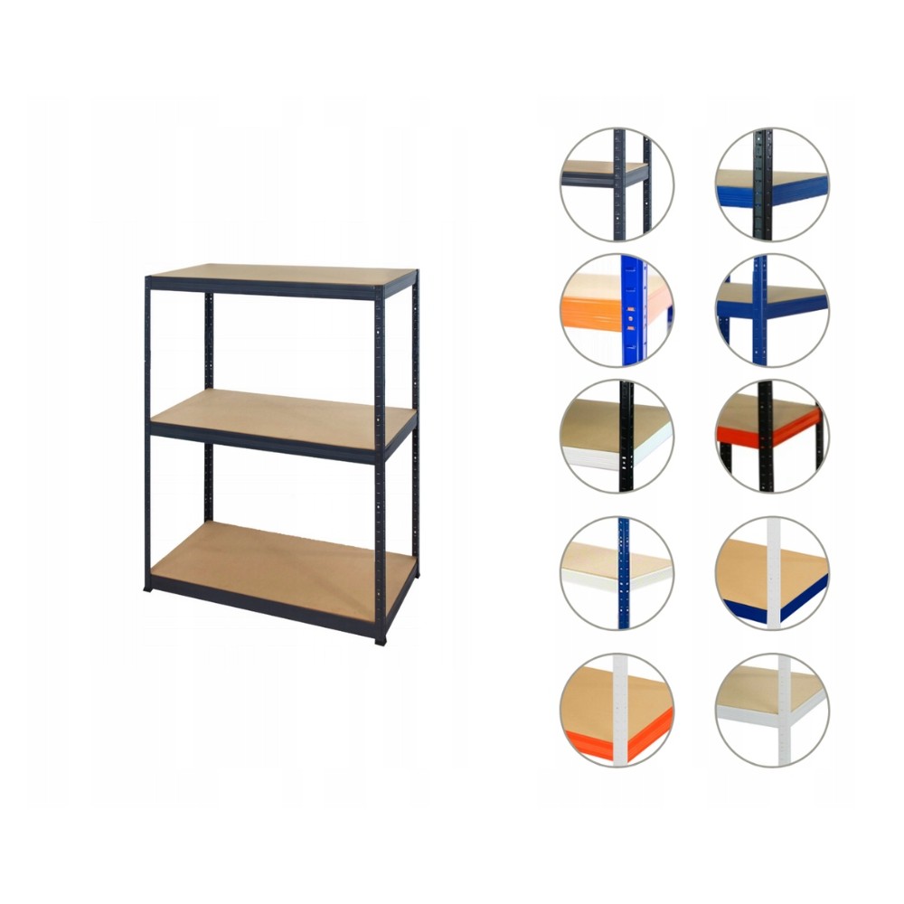 Regał metalowy regał magazynowy garażowy HELIOS premium 106x120x35 3x175kg