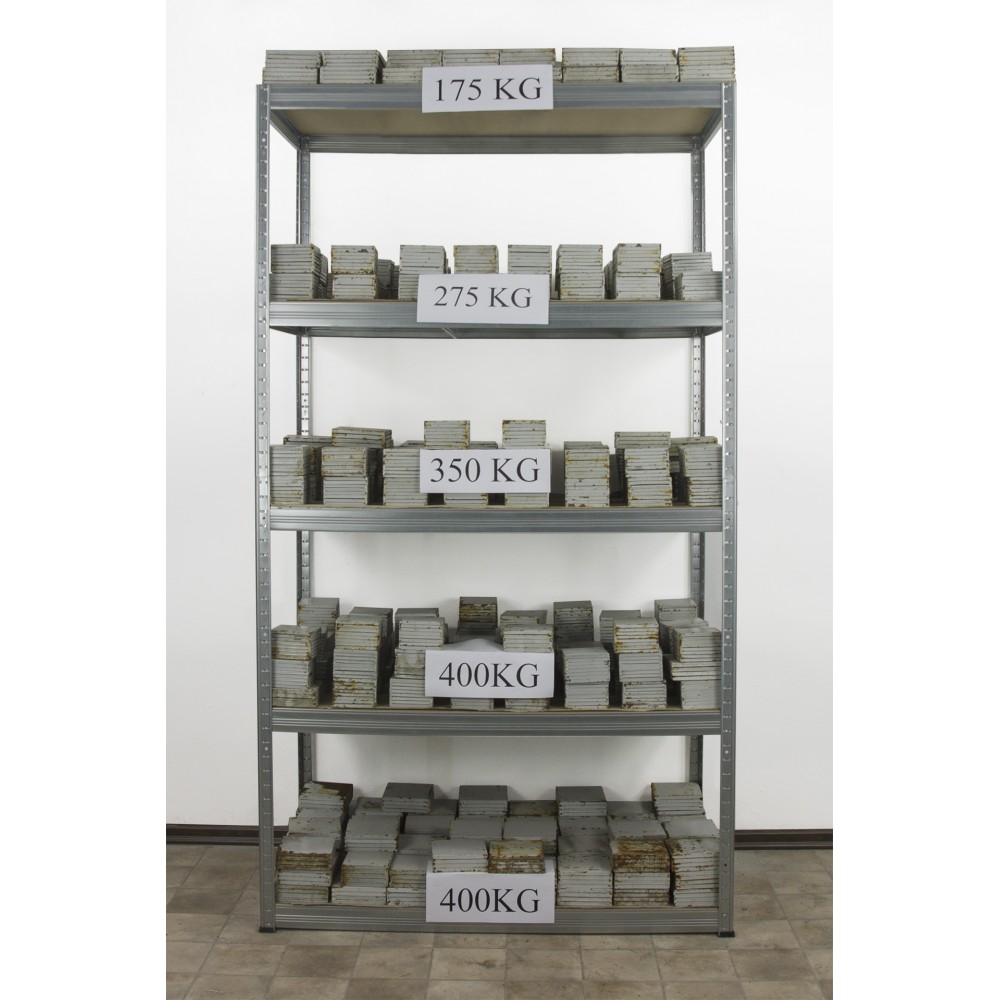 Regał metalowy regał magazynowy garażowy HELIOS premium 196x045x45 6 półek