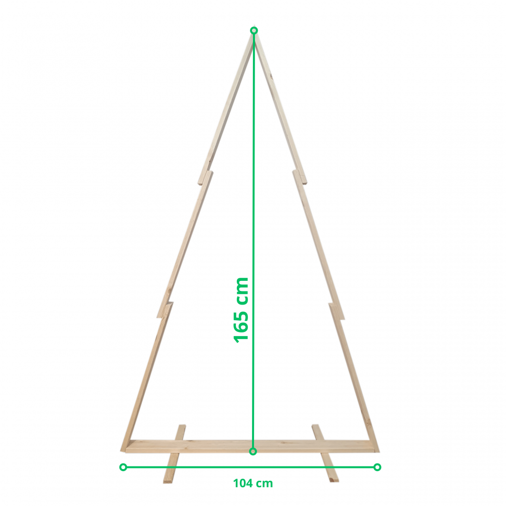 Choinka drewniana DUŻA 165 cm CHOINKA Z DREWNA SKANDYNAWSKI STYL eko drewno