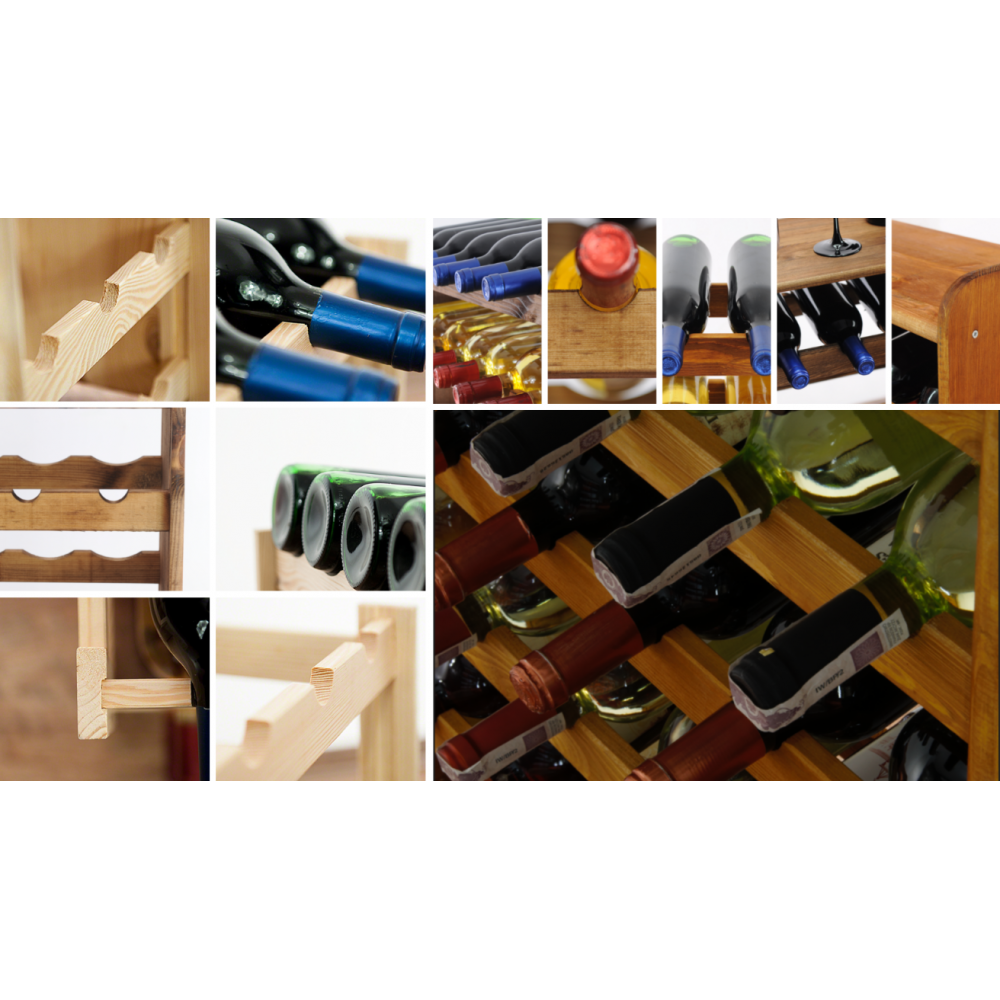 Stojak na wino butelki napoje regał na wino butelki szafka na alkohol 42but