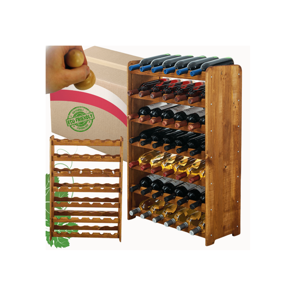 Stojak na wino butelki napoje regał na wino butelki szafka na alkohol 42but