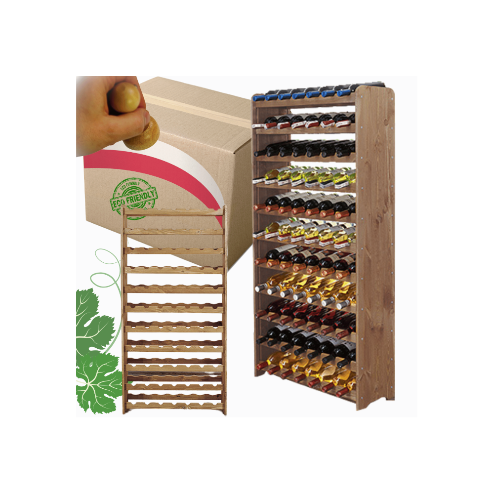 Stojak na wino butelki napoje regał na wino butelki szafka na alkohol 77but