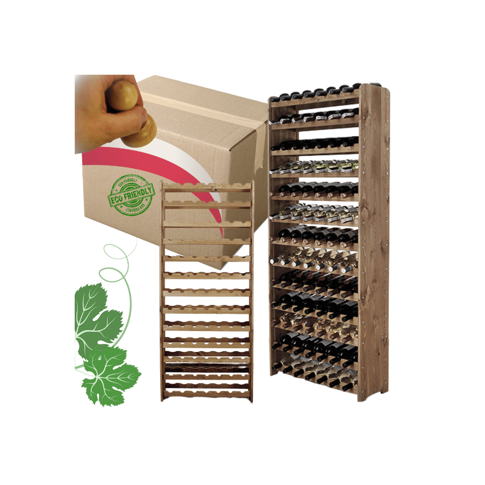 Stojak na wino butelki napoje regał na wino butelki szafka na alkohol 91but