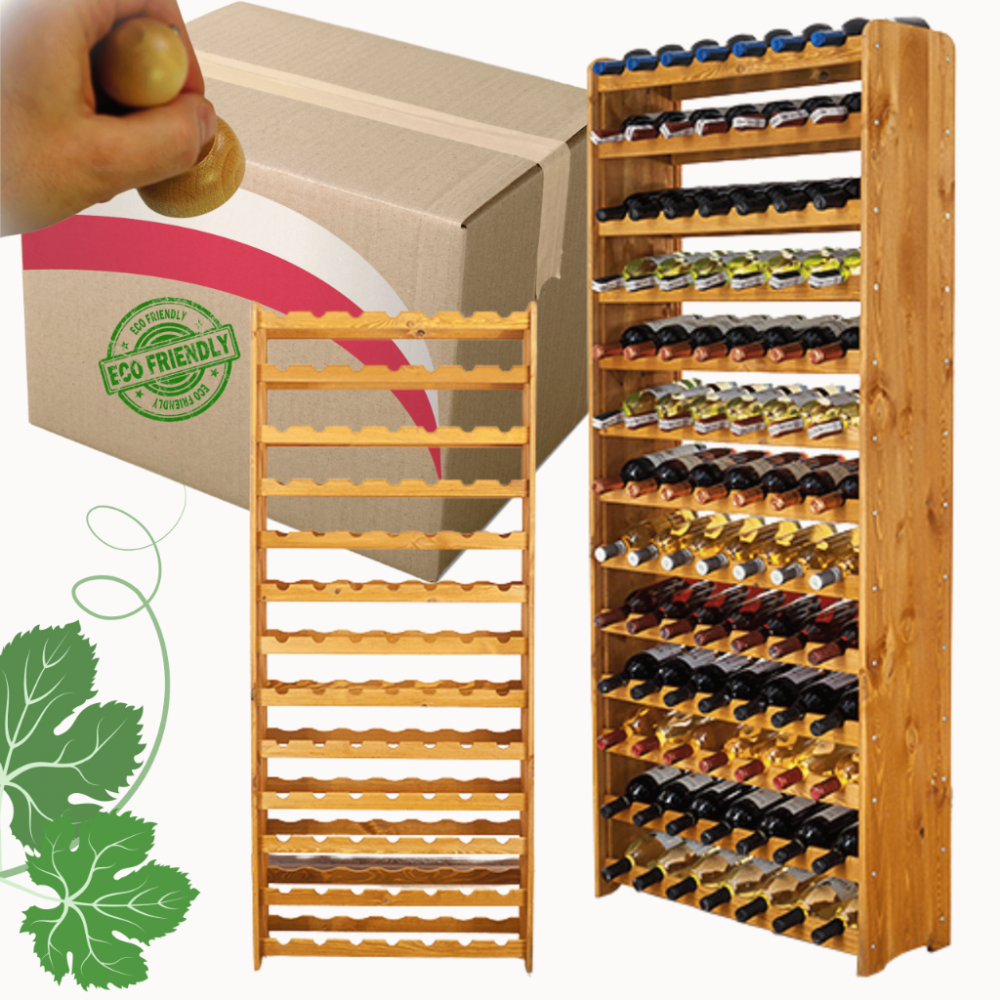 Stojak na wino butelki napoje regał na wino butelki szafka na alkohol 91but