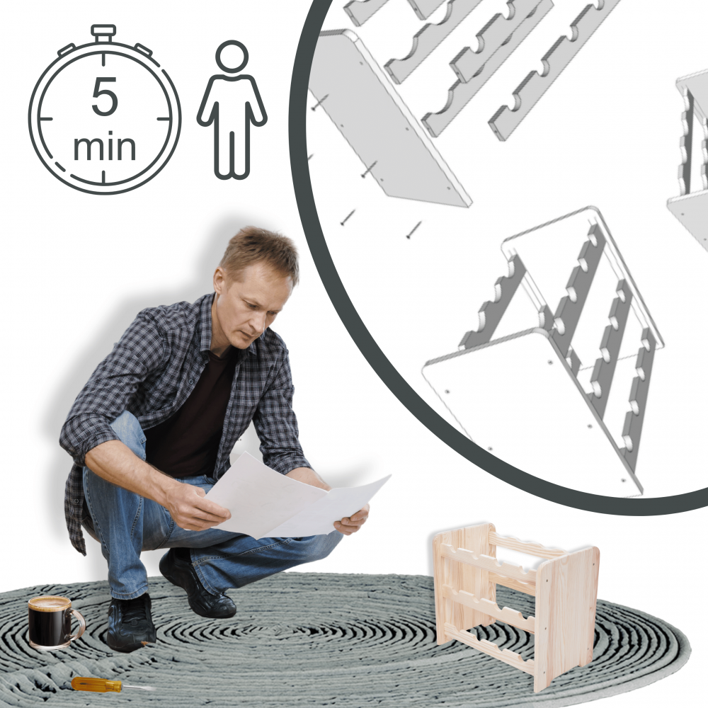 Stojak na wino butelki napoje regał na butelki wino szafka na alkohol 12but