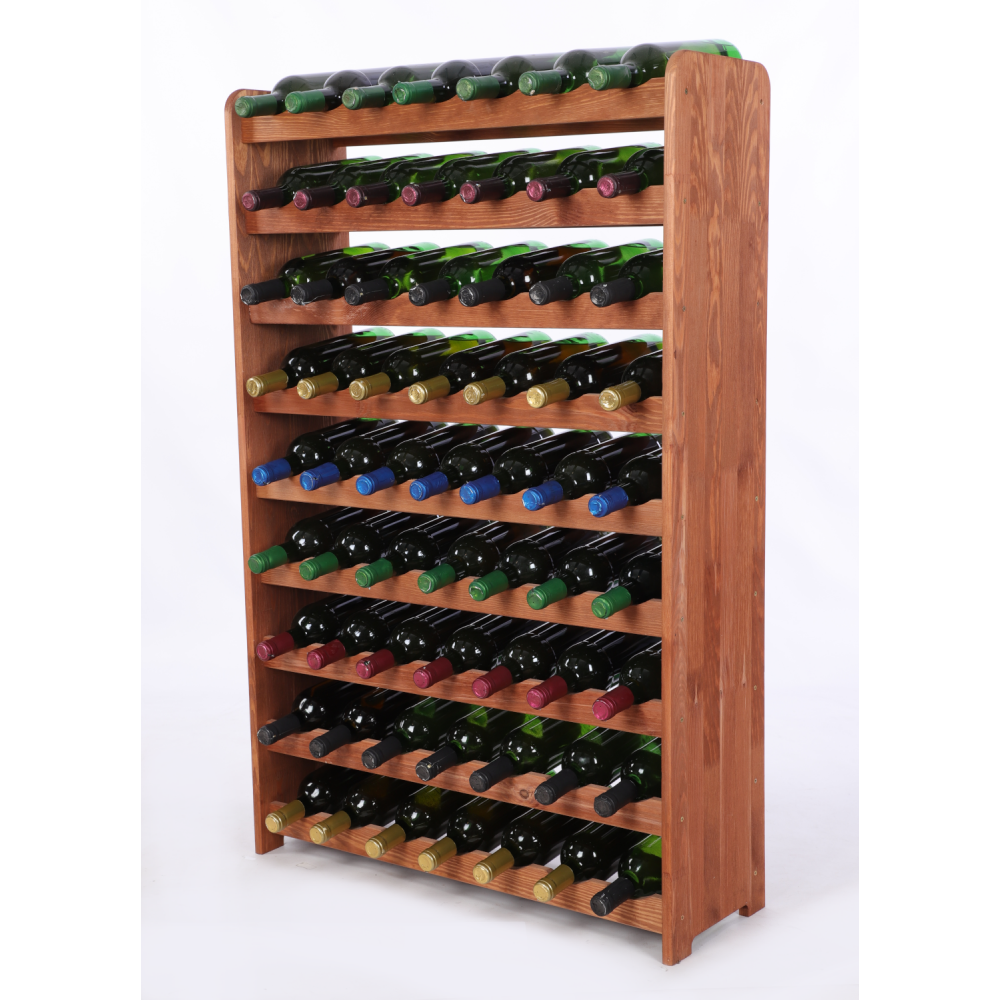 Stojak na wino butelki napoje regał na wino butelki szafka na alkohol 63but