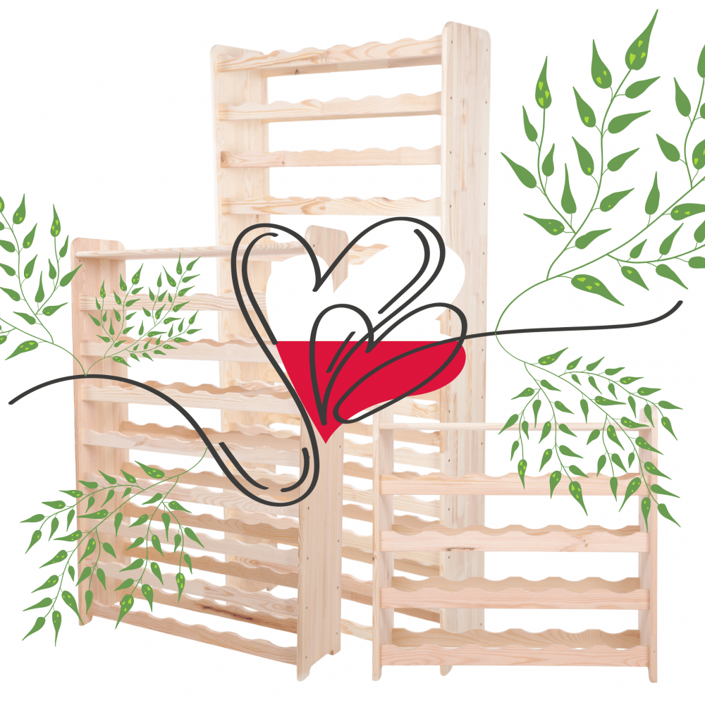 Stojak na wino butelki napoje regał na wino butelki szafka na alkohol 77but