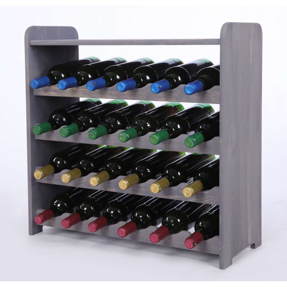 Stojak na wino butelki napoje regał na wino butelki półka na alkohol 24but