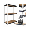 Regał magazynowy garażowy metalowy stojak HELIOS 106x110x45cm 3Px275kg